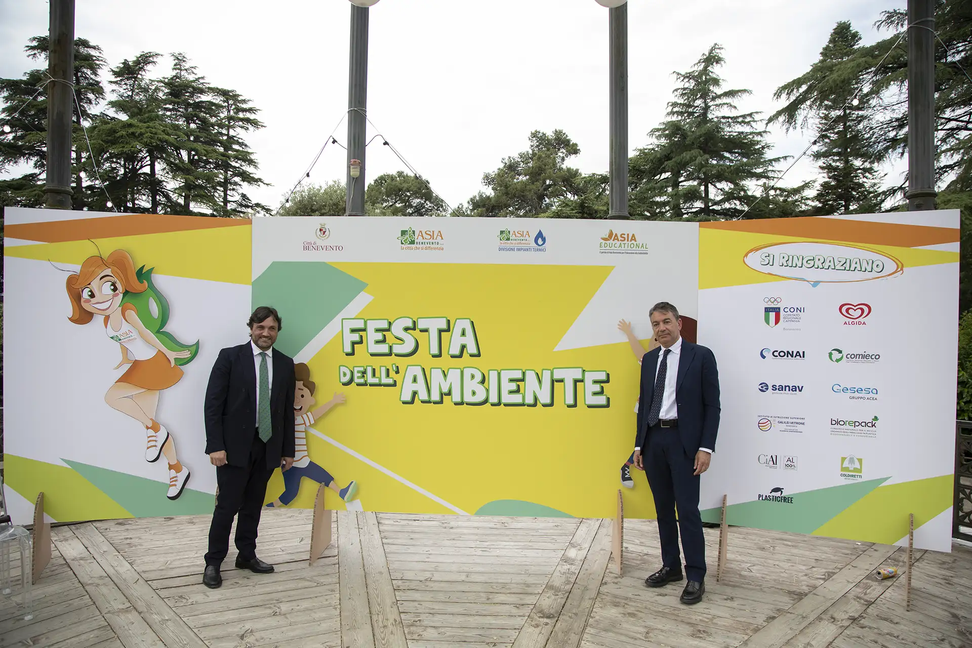 foto inerente alla festa dell'ambiente svolta nel giugno 2023 per asia benevento. Gerardo Taurasi ha progettato l'immagine coordinata e tutti i supporti stampa e digital.