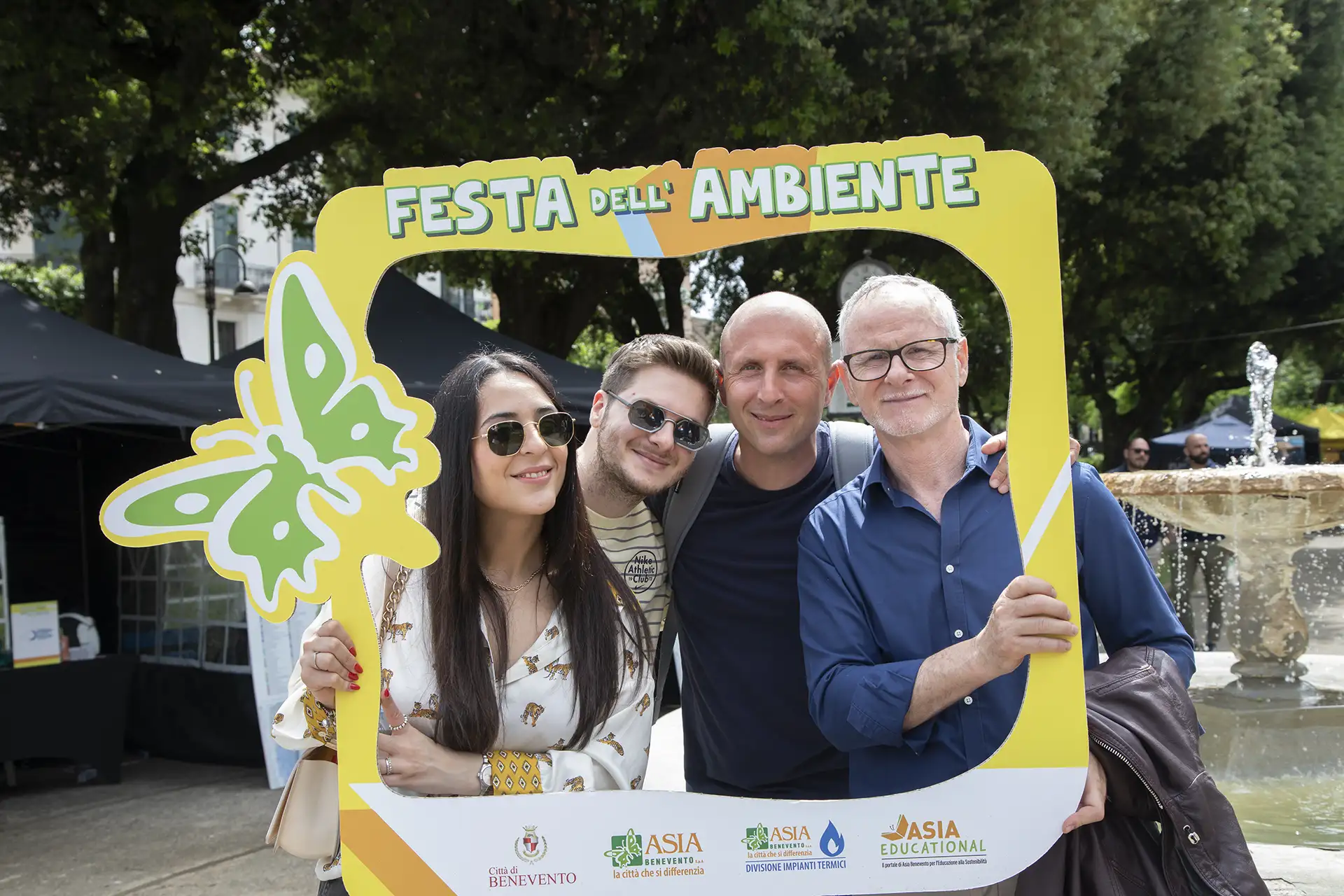 foto del team di corticom srl avellino in occasione della festa dell'ambiente