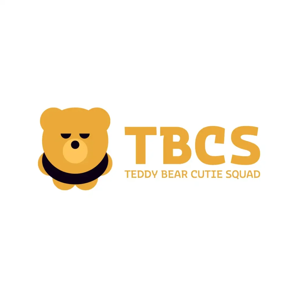 logo del brand tbcs che raffigura un orsetto furbo arancione, in positivo