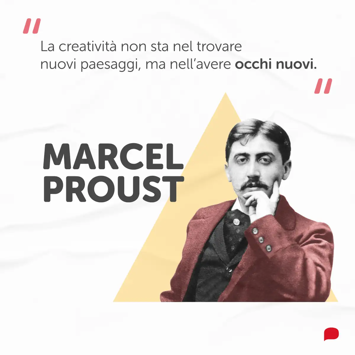 post corticom realizzato da gerardo taurasi con una citazione di marcel proust