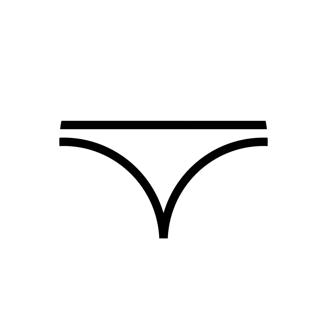 icona intimo realizzata sulla griglia geometrica usata per la creazione del logo di mimì moda e che fa parte di un intero sistema di icone